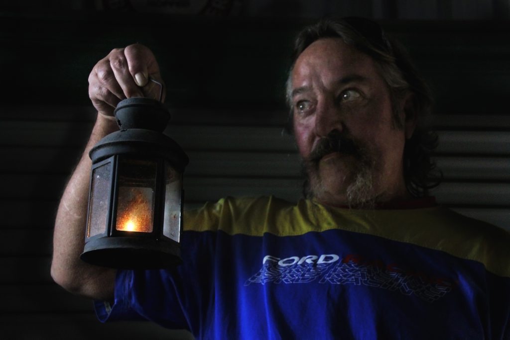 GHOST HUNTER: Darryl Brown has had two hunted house experiences in Bundy. Photo: Zach Hogg / NewsMail GHOST HUNTER: Darryl Brown has had two hunted house experiences in Bundy. Photo: Zach Hogg / NewsMail