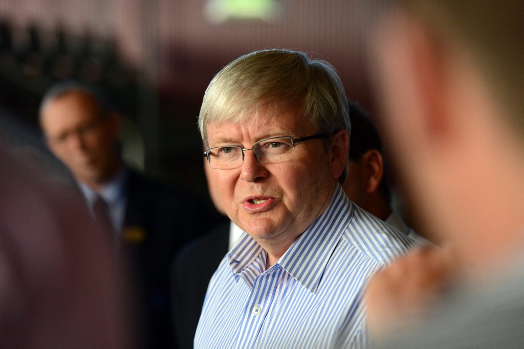 Prime Minister Kevin Rudd. Prime Minister Kevin Rudd.