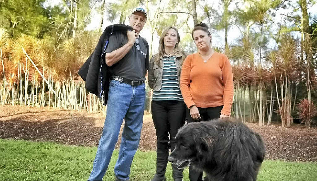 NOT HAPPY: Barry Mail, Dee Seckold and Pamela Hunt McLean Ridges residents unhappy about a NBN tower which will be built close to their houses. NOT HAPPY: Barry Mail, Dee Seckold and Pamela Hunt McLean Ridges residents unhappy about a NBN tower which will be built close to their houses.