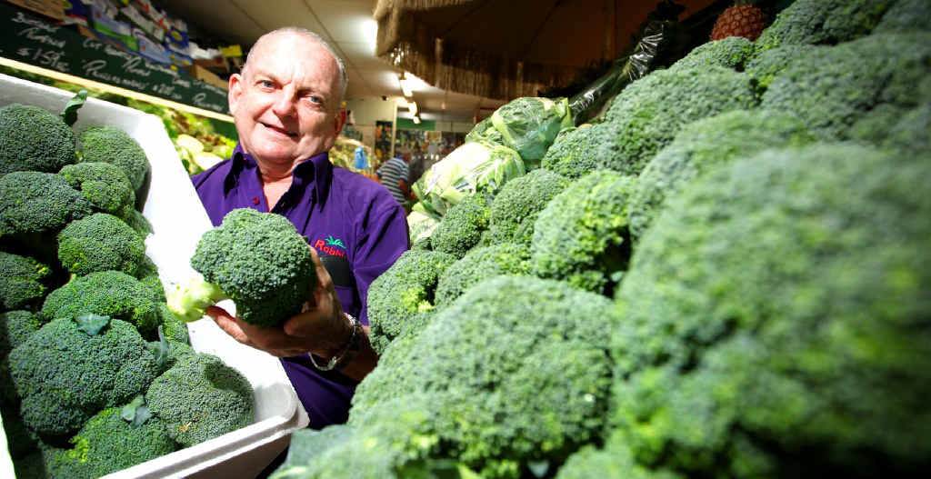 Robbie Dunnett says broccoli is a big seller at his Frenchville fruit and vegetable store. Customers are taking advantage of cheap prices, stocking up on the vitamin-rich vegetable. Robbie Dunnett says broccoli is a big seller at his Frenchville fruit and vegetable store. Customers are taking advantage of cheap prices, stocking up on the vitamin-rich vegetable.