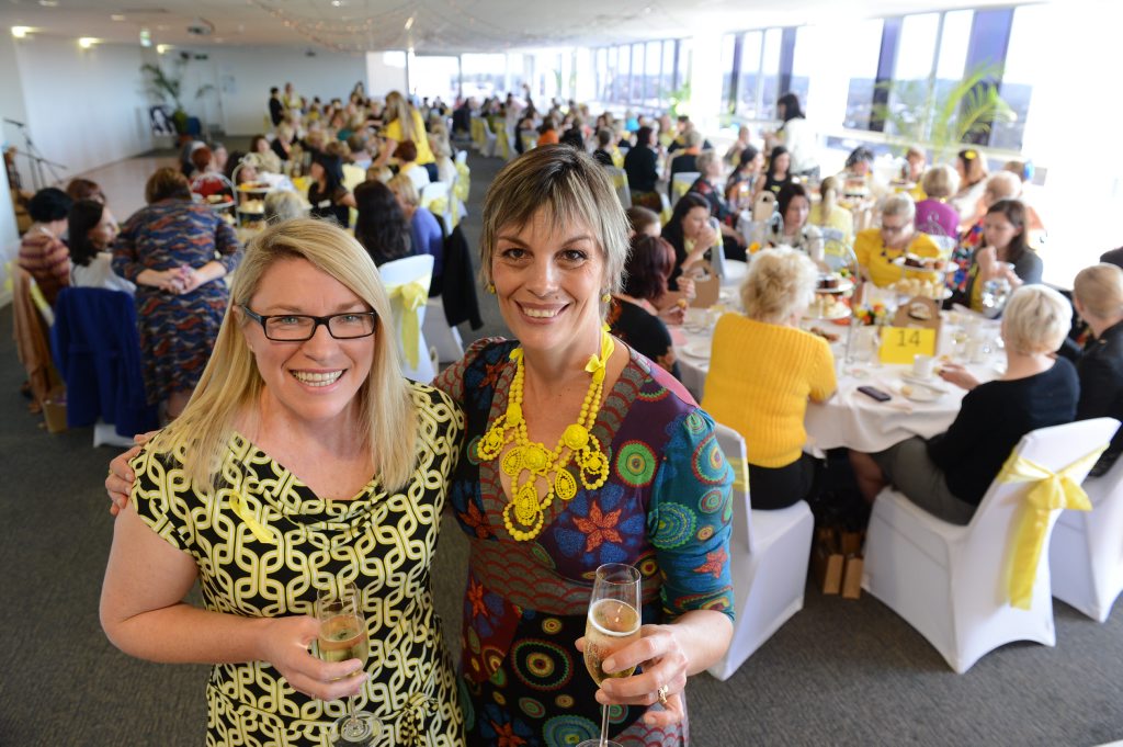 Image for sale: Kerry-Anne Walker and Deanne Hudson are school friends of Allison Bayden-Clay. The friends are holding a high tea to raise money for Allison Baden-Clay's children. Photo: Sarah Harvey / The Queensland Times