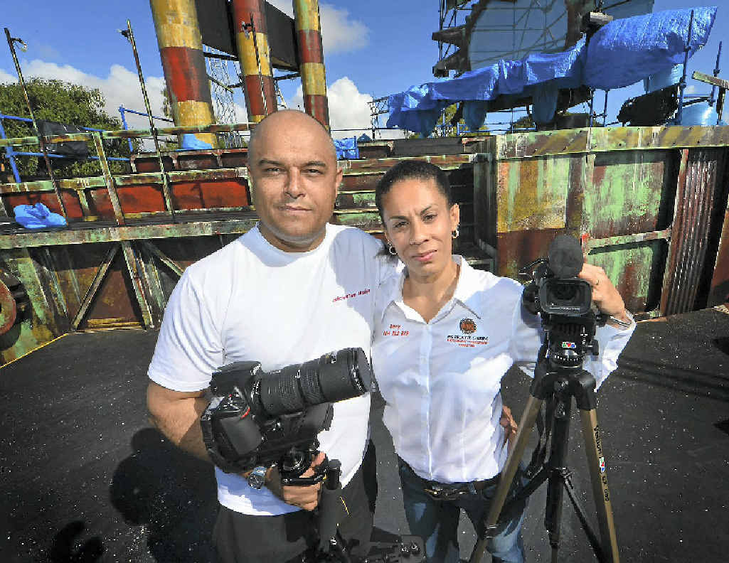 Gladstone couple Kerry and Marcus Thomas from MK Creative Studios have filmed Boomtown and will create a DVD of the performance. Gladstone couple Kerry and Marcus Thomas from MK Creative Studios have filmed Boomtown and will create a DVD of the performance.