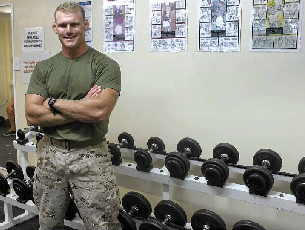 ALWAYS MOTIVATED: Fitness is top priority for US Marine Captain Matt Parsons to be ready to jump into combat at a moment’s notice. ALWAYS MOTIVATED: Fitness is top priority for US Marine Captain Matt Parsons to be ready to jump into combat at a moment’s notice.