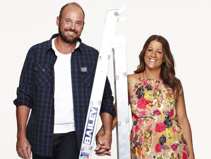 Johnno and Trixie from The Block Sky High.