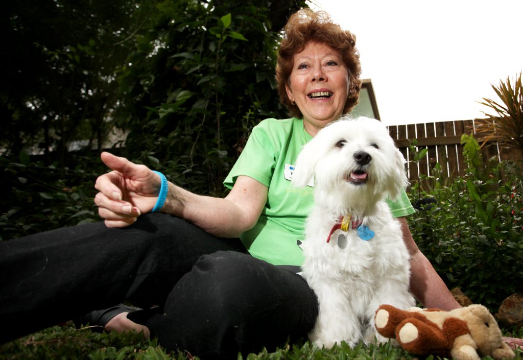 Image for sale: Elizabeth Shanahan with Poppy. Photo Allan Reinikka / The Morning Bulletin