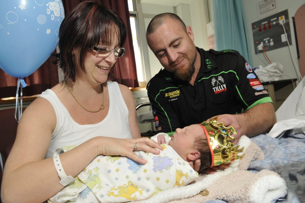 Image for sale: Peta Michaelle and Dan Cannnon welcomed their little prince Archer Vahe into the world on the same day as the royal baby. Photo Dave Noonan / The Chronicle