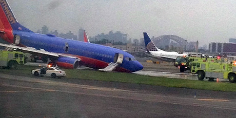 The damage plane in New York The damage plane in New York