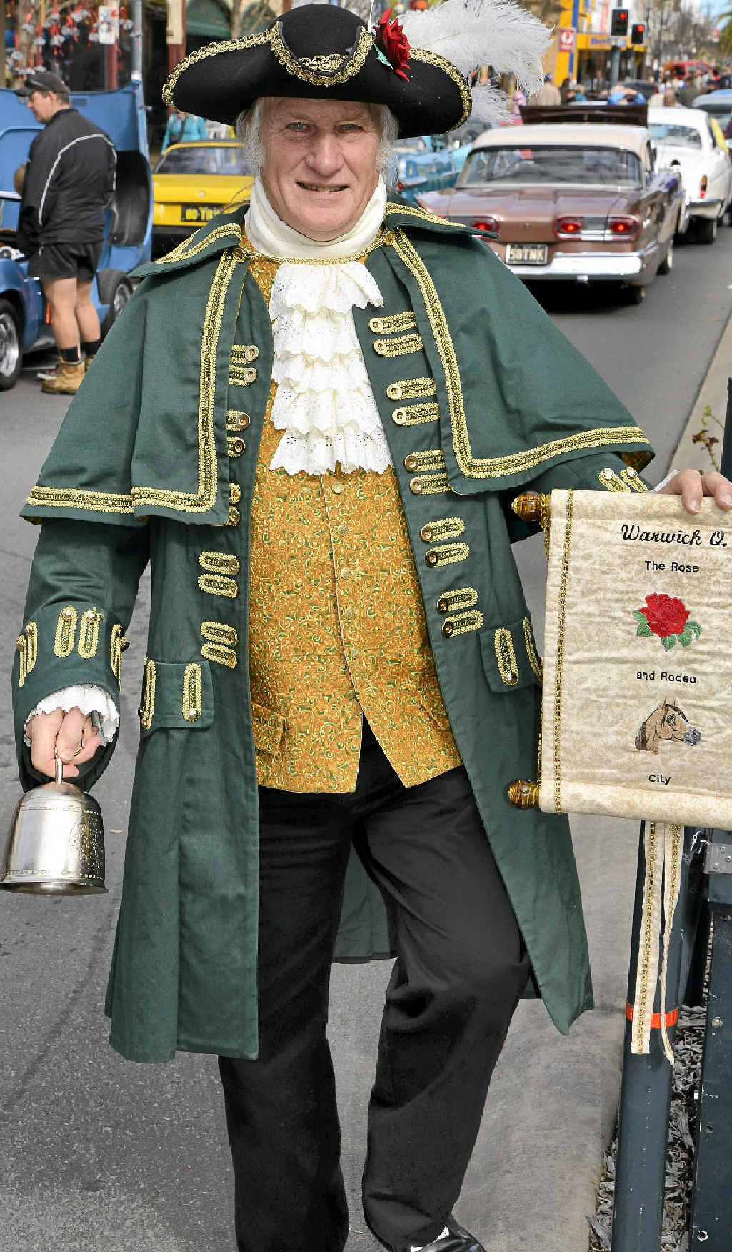 Town crier Bob Townshend has a few name suggestions for the royal bub.