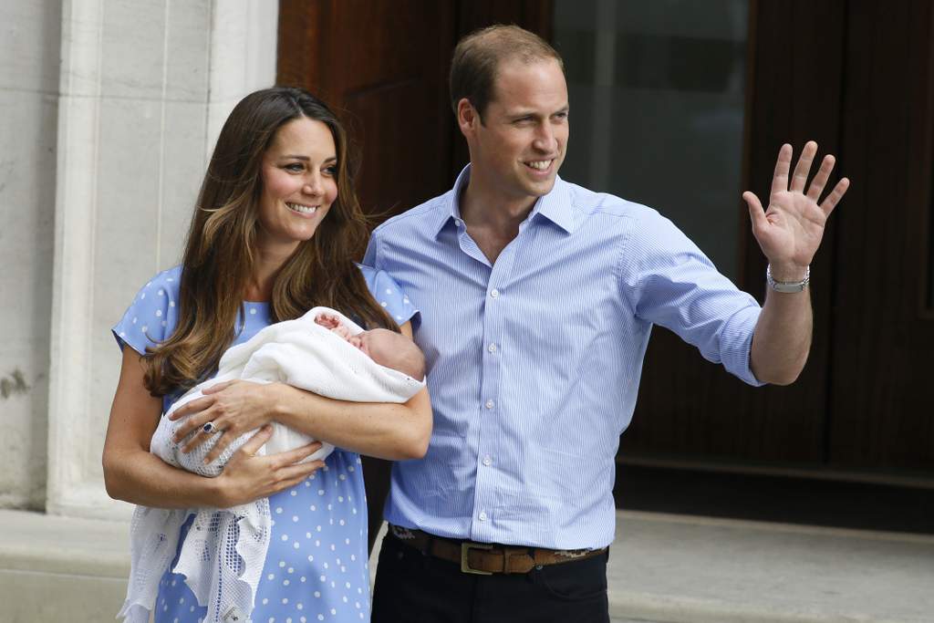 Prince William and Kate show off their royal baby for the first time. Prince William and Kate show off their royal baby for the first time.