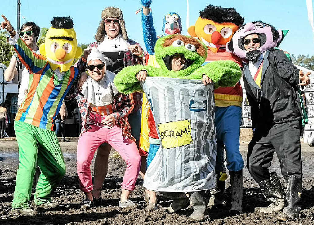 DRESSING UP: The gang from Sesame Street at Splendour in the Grass last year. DRESSING UP: The gang from Sesame Street at Splendour in the Grass last year.