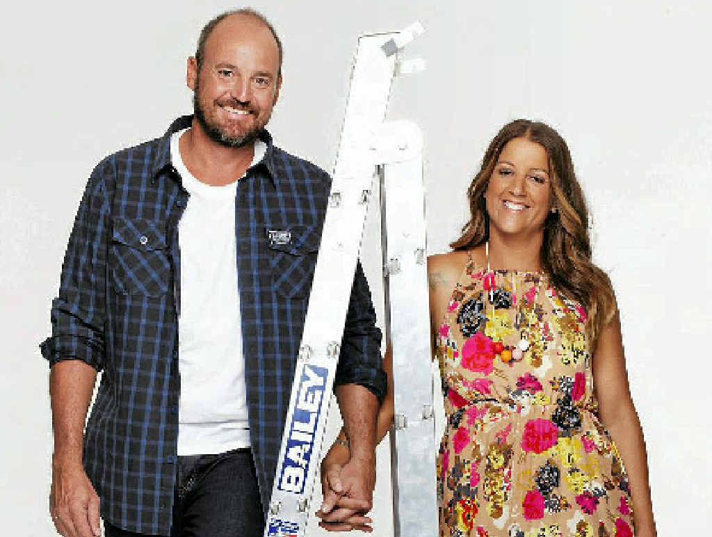 Johnno and Trixie from The Block Sky High.