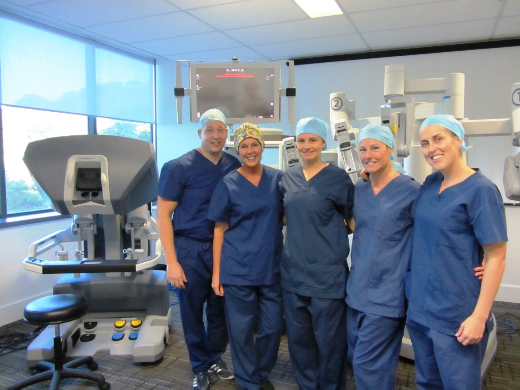 Dr Alistair Campbell and the urology theatre nursing staff. Dr Alistair Campbell and the urology theatre nursing staff.