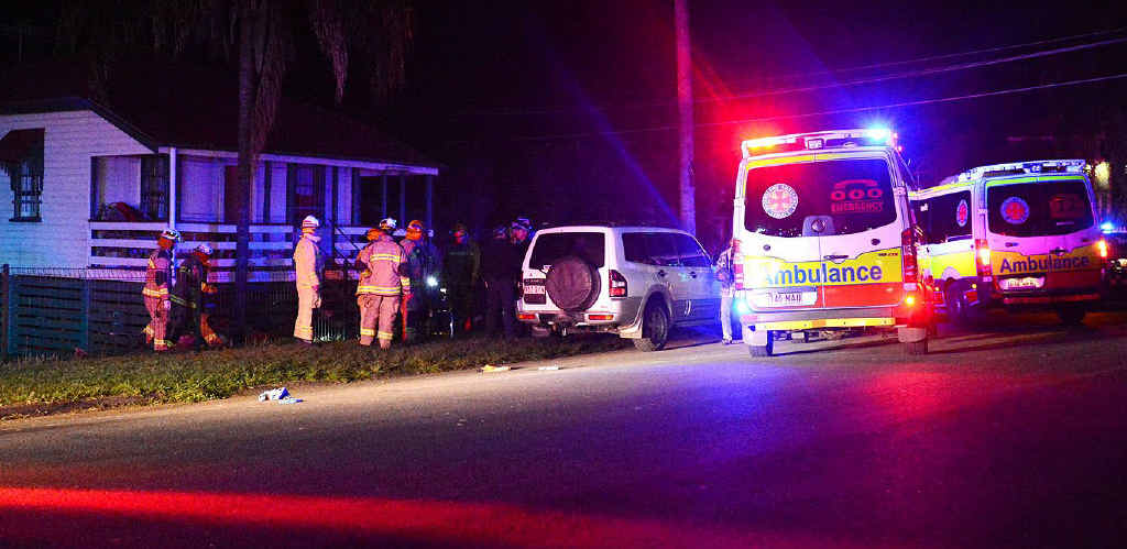 A man was transported to the PA Hospital with extensive damage to his hands after a blast on Clay St, West Ipswich about 6.30 last night. A man was transported to the PA Hospital with extensive damage to his hands after a blast on Clay St, West Ipswich about 6.30 last night.