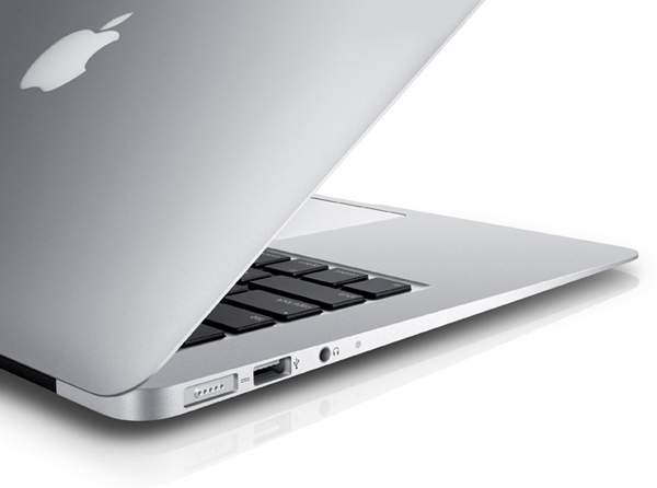 The super light weight MacBook Air has a battery which can go up to 12 hours. The super light weight MacBook Air has a battery which can go up to 12 hours.