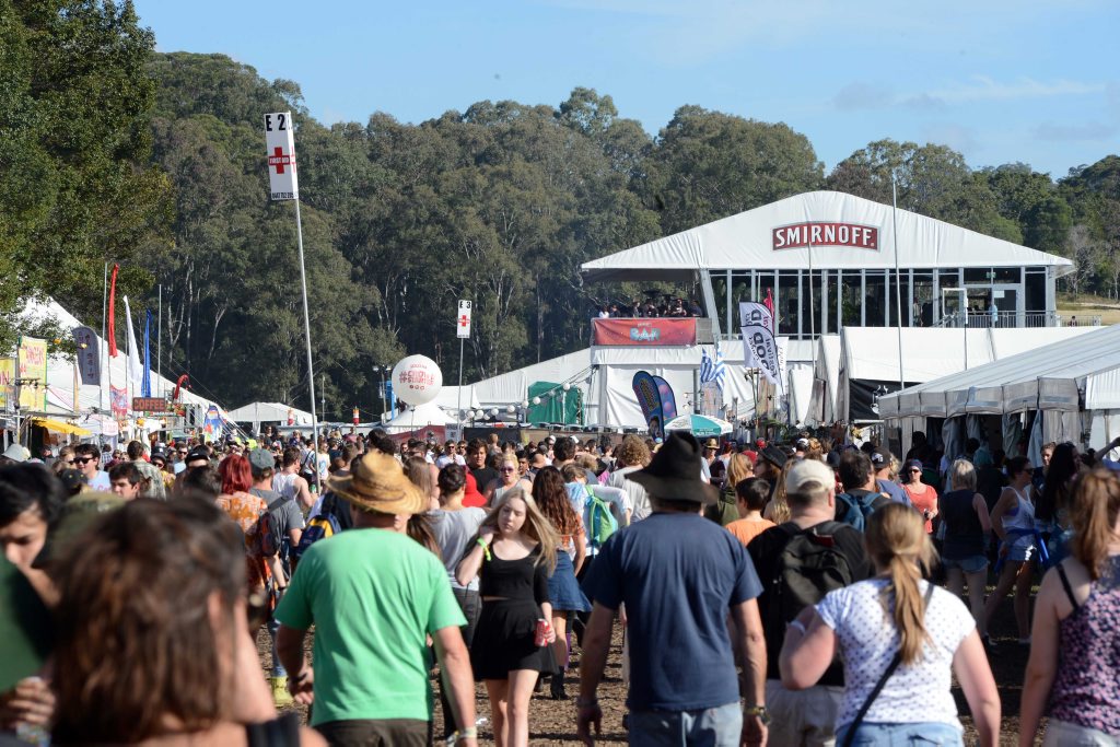 The crowd pours in at Splendour In The Grass. The crowd pours in at Splendour In The Grass.