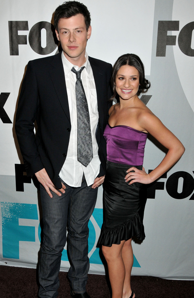Cory Monteith with Lea Michele Cory Monteith with Lea Michele