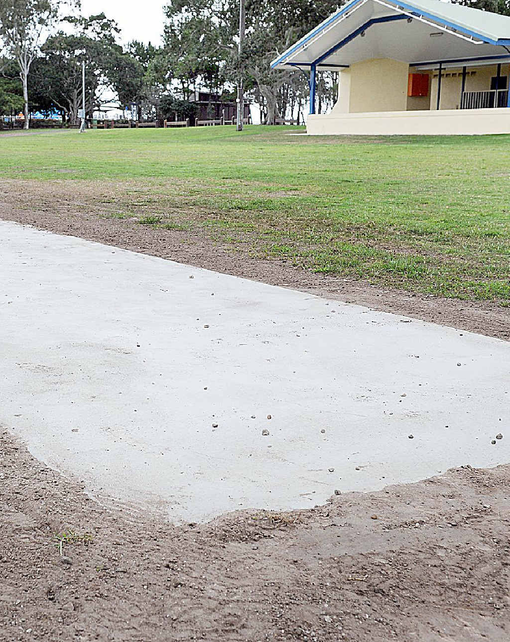 NEW: The cricket pitch on Seafront Oval. NEW: The cricket pitch on Seafront Oval.