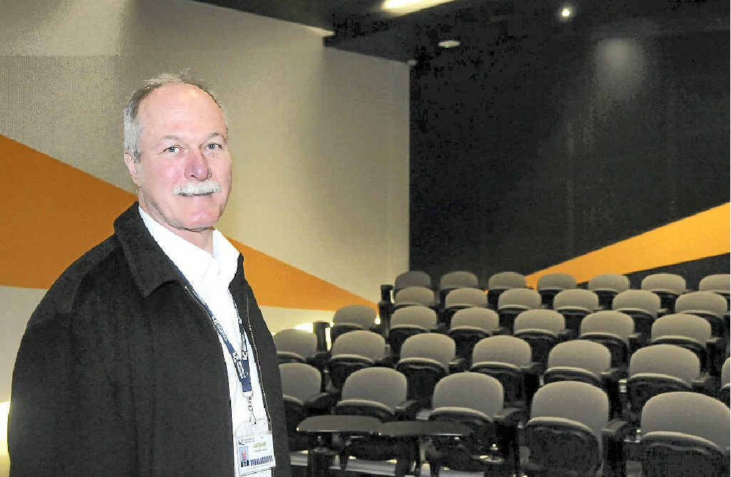 University of Sunshine Coast Gympie Campus. Mr Graham Young of the USC Gympie Campus in the 70 seat theatre style presentation room. University of Sunshine Coast Gympie Campus. Mr Graham Young of the USC Gympie Campus in the 70 seat theatre style presentation room.