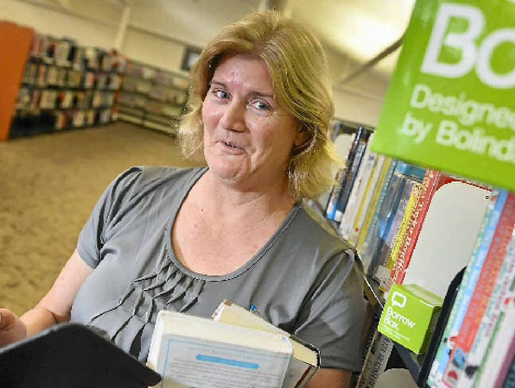 Regional librarian Fran Moroney says e-books are proving popular at Gladstone Library.