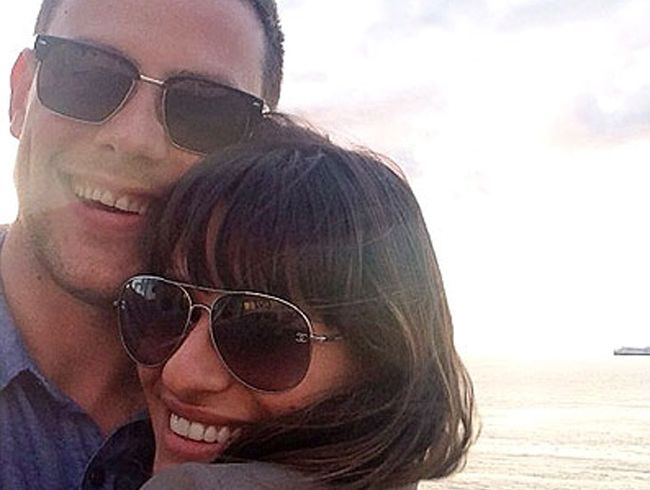 Lea Michele and Cory Monteith