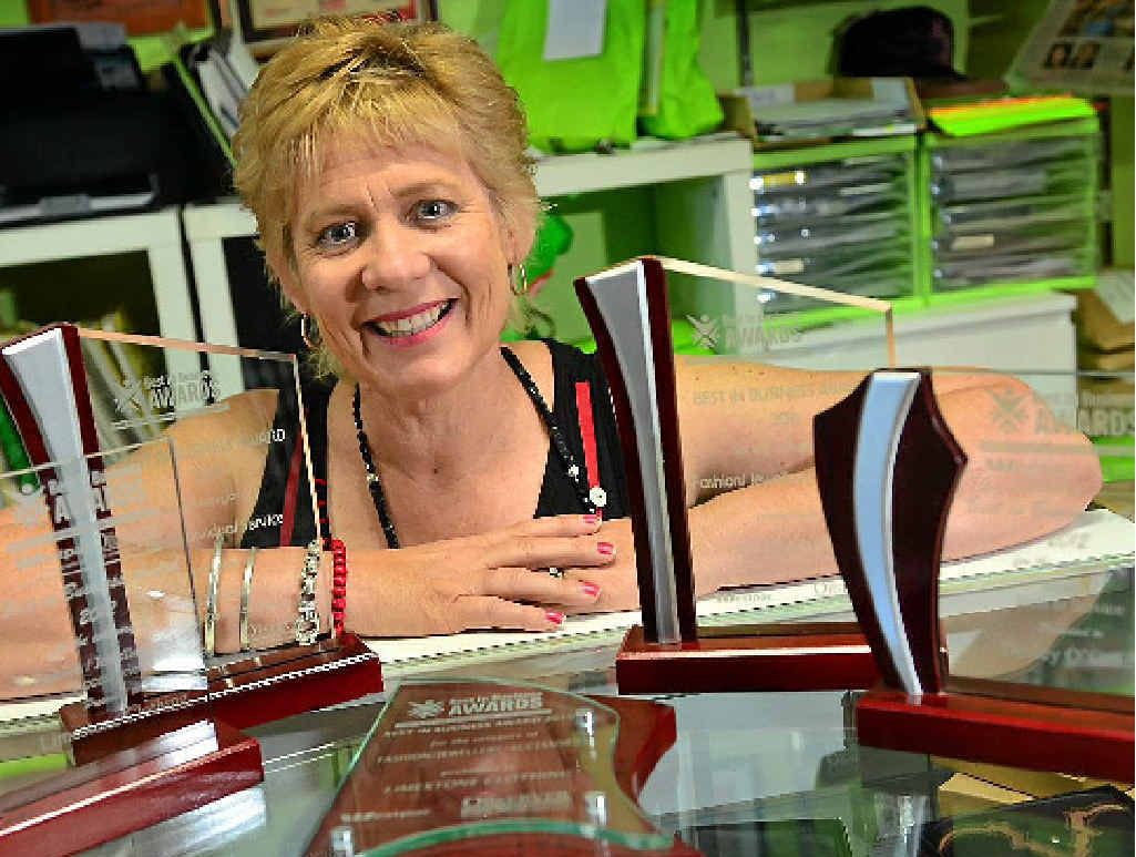BEST IN BUSINESS: Desley O’Grady, of Limestone Clothing, hopes to snag another award this year. BEST IN BUSINESS: Desley O’Grady, of Limestone Clothing, hopes to snag another award this year.