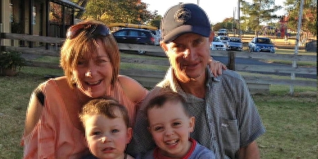 Parents Louise and Noel Moir with sons Charlie, left, and victim Jackson Moir, who died at the scene of the farm accident in Parkville, New South Wales. Parents Louise and Noel Moir with sons Charlie, left, and victim Jackson Moir, who died at the scene of the farm accident in Parkville, New South Wales.