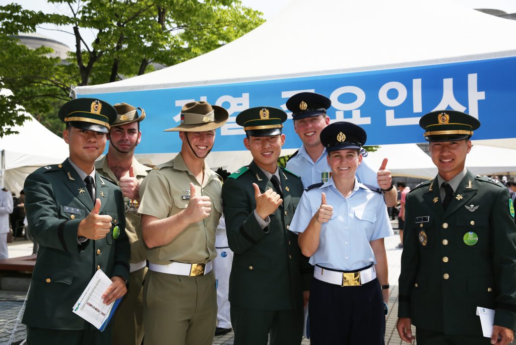 Australian Korean War Veterans have gathered at the National Korean War Memorial in Seoul to commemorate the 60th Anniversary of the Korean War Armistice heralding the cessation of hostilities of the Korean War. Australian Korean War Veterans have gathered at the National Korean War Memorial in Seoul to commemorate the 60th Anniversary of the Korean War Armistice heralding the cessation of hostilities of the Korean War.