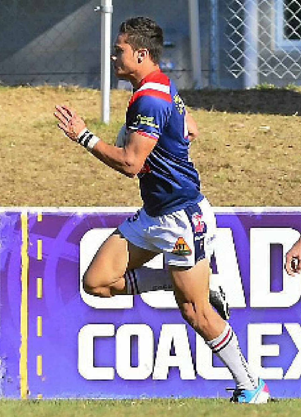TRY FACTOR: Calliope player Mason Garland scored five tries against Brothers. TRY FACTOR: Calliope player Mason Garland scored five tries against Brothers.