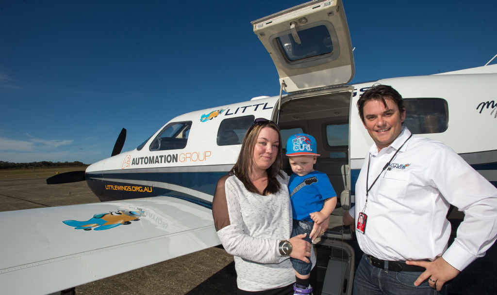 Blayze Berglund, his mum Tecia and pilot Adrian Nesbitt. Blayze Berglund, his mum Tecia and pilot Adrian Nesbitt.