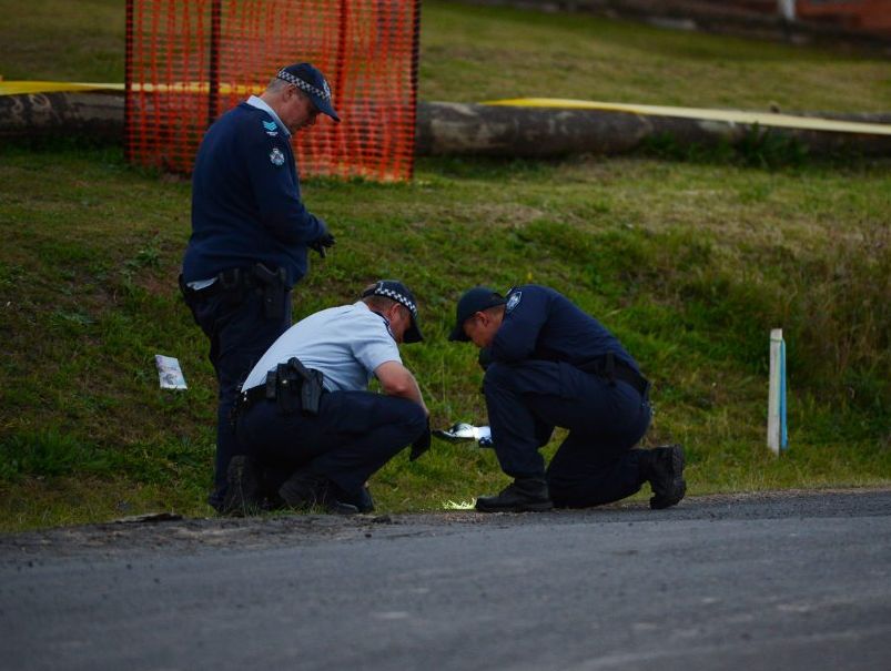 Police search a vacant block of land where explosive material was found about 50m from the Clay Street, West Ipswich, residence where explosive material was found last month. Police search a vacant block of land where explosive material was found about 50m from the Clay Street, West Ipswich, residence where explosive material was found last month.