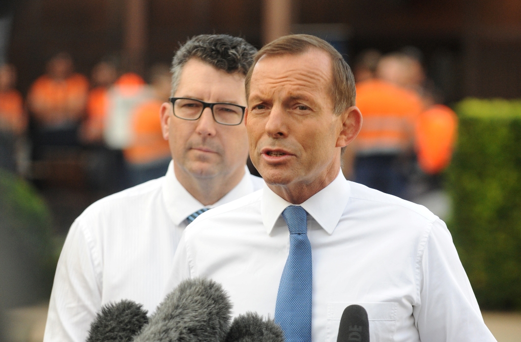 Tony Abbott addresses the media. Tony Abbott addresses the media.
