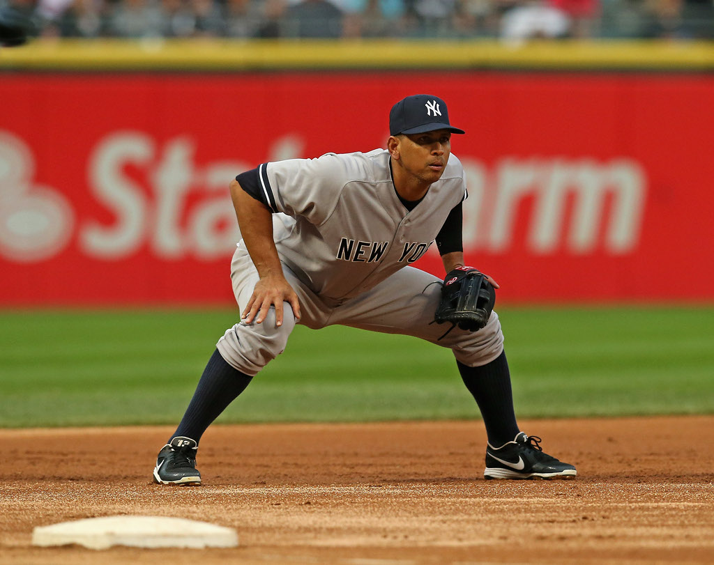 Alex Rodriguez of the New York Yankees at U.S. Cellular Field on August 5, 2013 in Chicago, Illinois. Alex Rodriguez of the New York Yankees at U.S. Cellular Field on August 5, 2013 in Chicago, Illinois.