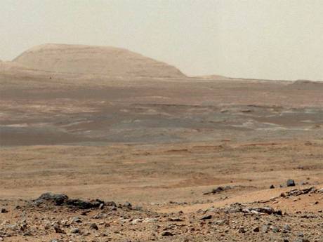 A photo taken recently by the Mars Curiosity Rover A photo taken recently by the Mars Curiosity Rover