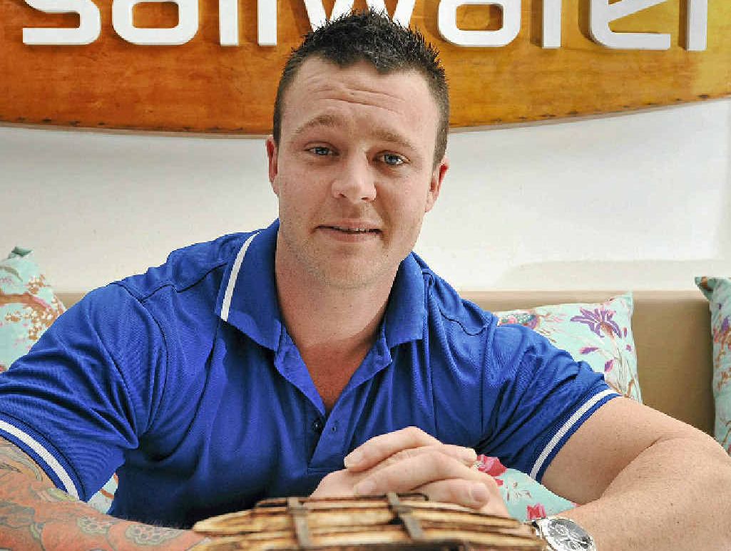 GREAT RECOVERY: Luke Olds has taken on a new career as a restaurant manager after a broken back ended his concreting days. GREAT RECOVERY: Luke Olds has taken on a new career as a restaurant manager after a broken back ended his concreting days.