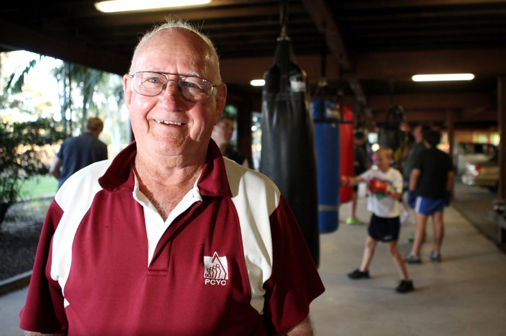 Image for sale: Boxing trainer Des Upton at Rockhampton PCYC. Photo Allan Reinikka / The Morning Bulletin
