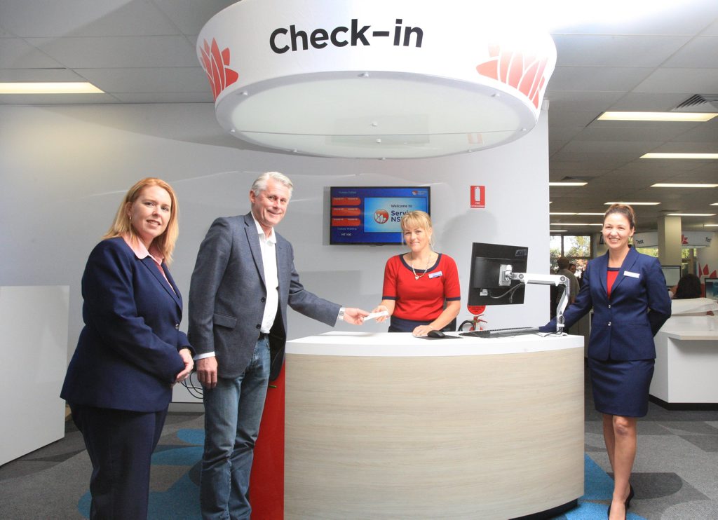 Meg Reid, Geoff Provest, Amanda Jones and Susie Flanjak in the new Government super centre. Photo: Blainey Woodham/Daily News Meg Reid, Geoff Provest, Amanda Jones and Susie Flanjak in the new Government super centre. Photo: Blainey Woodham/Daily News