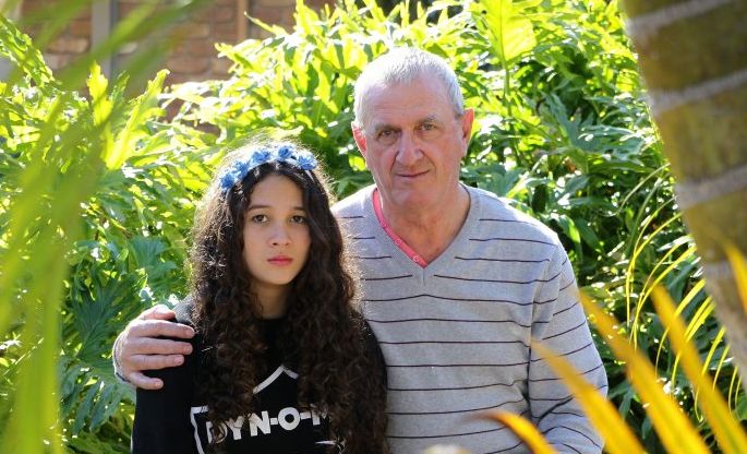 One Nation candidate for Fairfax, Mike Holt, claims his daughter Michelle, 13, was bullied and has had to be pulled out of school. Photo: Brett Wortman / Sunshine Coast Daily One Nation candidate for Fairfax, Mike Holt, claims his daughter Michelle, 13, was bullied and has had to be pulled out of school. Photo: Brett Wortman / Sunshine Coast Daily