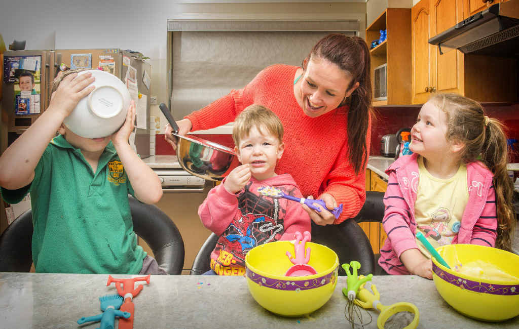 Amy Colling with her kids, Eli, Ashton and Olivia. Amy Colling with her kids, Eli, Ashton and Olivia.