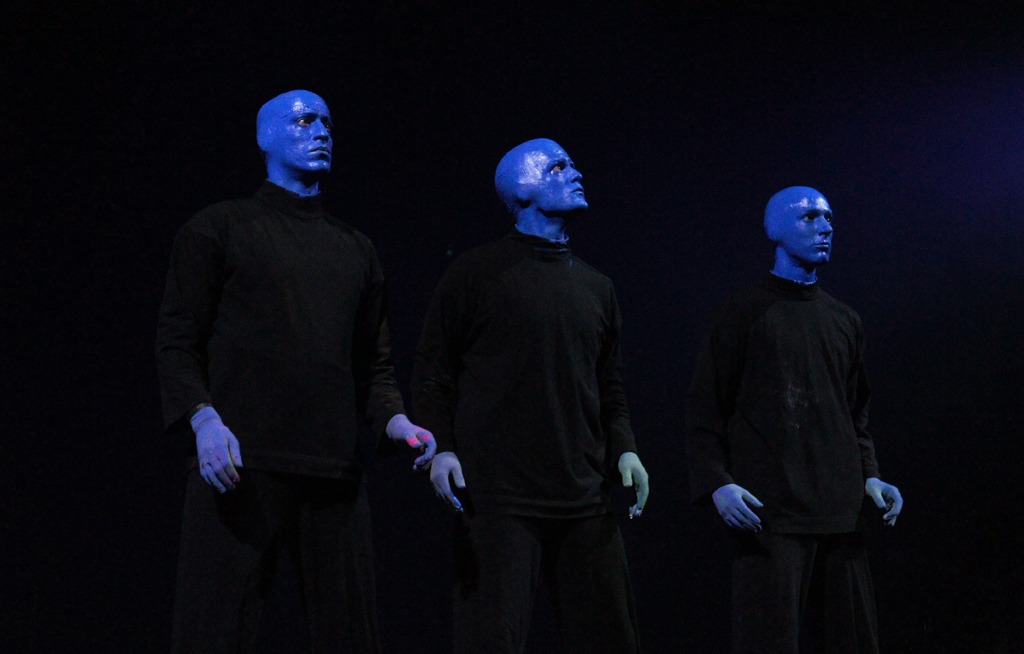 The Blue Man Group. The Blue Man Group.