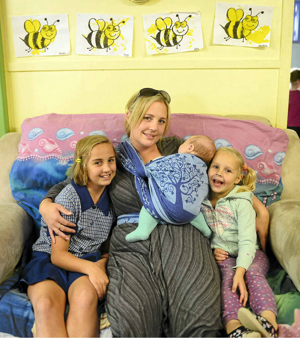 Kylie Metcalfe with three of her children, Zahara, Braxton and Bree-anna. Kylie Metcalfe with three of her children, Zahara, Braxton and Bree-anna.