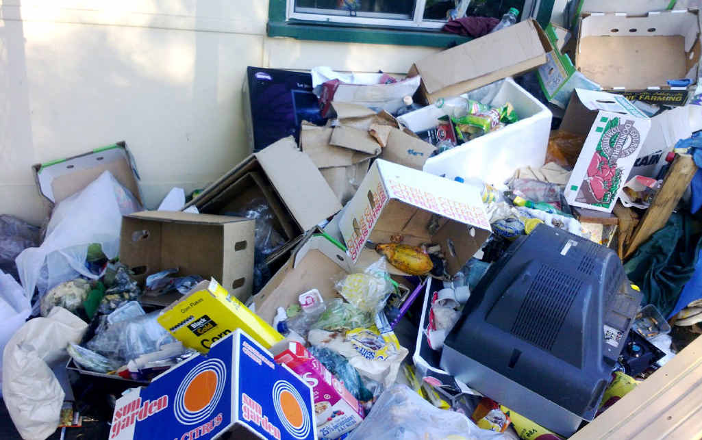 AFTERMATH: The mess left behind at the Willowbank property. AFTERMATH: The mess left behind at the Willowbank property.