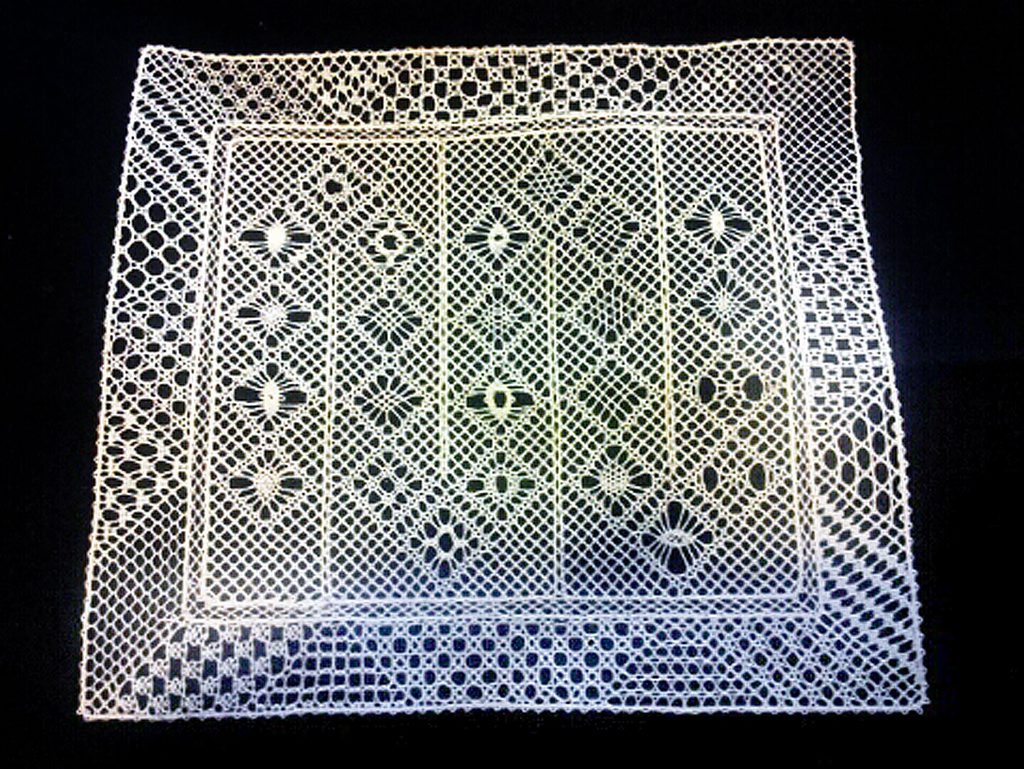 Luise Putzmann's intricate lace work. Luise Putzmann's intricate lace work.