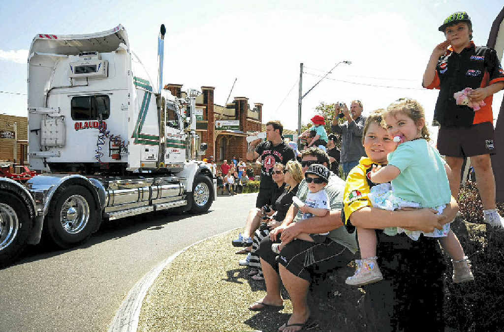 ROLLING THUNDER: Last year’s Casino Beef Week Truck Show parade rolls through the streets of the town. ROLLING THUNDER: Last year’s Casino Beef Week Truck Show parade rolls through the streets of the town.