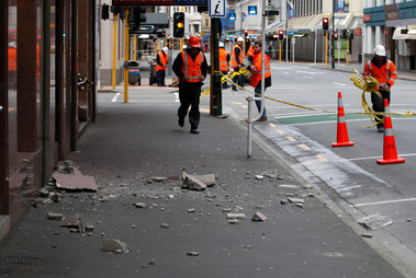 Earthquake in Wellington, New Zealand. Earthquake in Wellington, New Zealand.