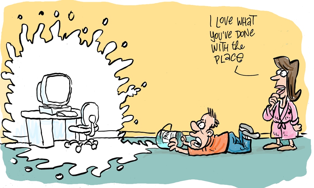 Harry Bruce cartoon Supermum August 15