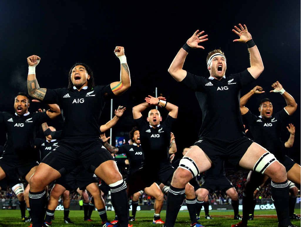 IN YOUR FACE: The All Blacks perform the haka before their recent clash with France in Christchurch. IN YOUR FACE: The All Blacks perform the haka before their recent clash with France in Christchurch.