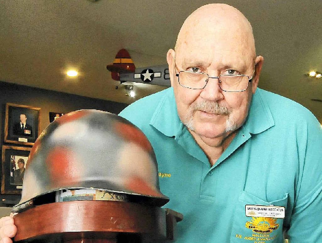 SPEAKING UP: Vietnam War veteran Wayne Peters, who is also president of the Ballina Ex-Army Association, gets ready for Vietnam Veterans Day. SPEAKING UP: Vietnam War veteran Wayne Peters, who is also president of the Ballina Ex-Army Association, gets ready for Vietnam Veterans Day.