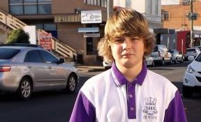 Sean Flynn, 14, was ordered off a school bus and left by the Bruce Hwy. Sean Flynn, 14, was ordered off a school bus and left by the Bruce Hwy.