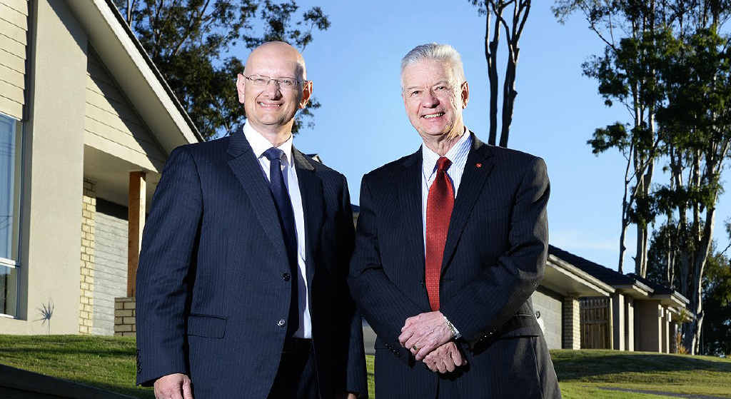 INITIATIVE: Federal member for Blair Shayne Neumann with Parliamentary secretary for housing and homelessness Doug Cameron after the announcing funding for 10 affordable homes in Leichhardt. INITIATIVE: Federal member for Blair Shayne Neumann with Parliamentary secretary for housing and homelessness Doug Cameron after the announcing funding for 10 affordable homes in Leichhardt.