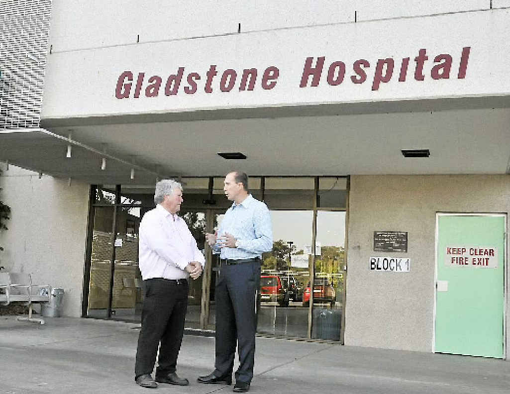 PROPOSAL: Federal Member for Flynn Ken O’Dowd and Shadow Minister for Health and Ageing Peter Dutton toured Gladstone Hospital on Saturday. PROPOSAL: Federal Member for Flynn Ken O’Dowd and Shadow Minister for Health and Ageing Peter Dutton toured Gladstone Hospital on Saturday.
